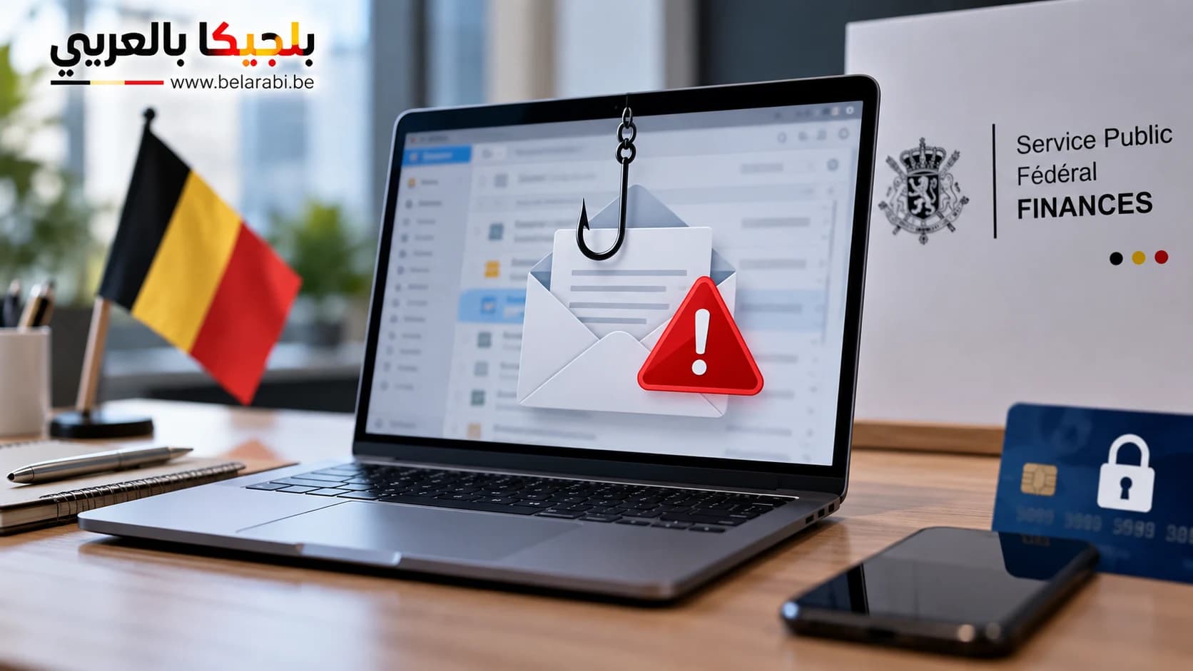 تحذير من رسائل احتيالية تنتحل اسم SPF Finances في بلجيكا وتستهدف البيانات الشخصية والبنكية