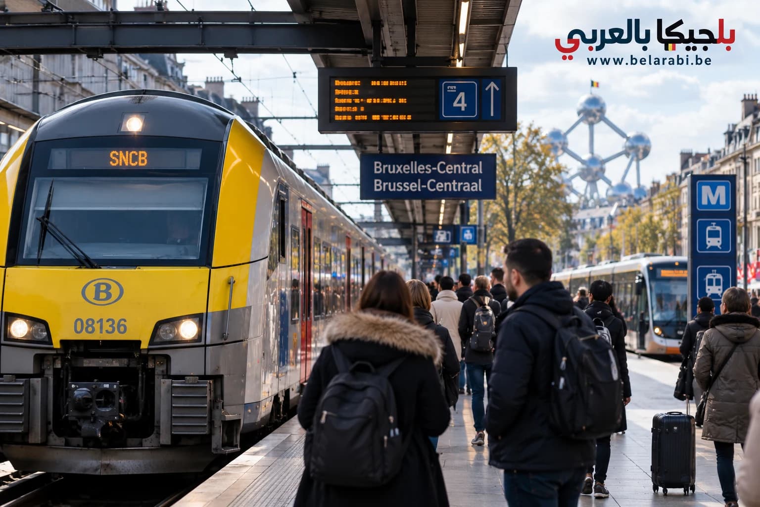 قطار SNCB والنقل العام في بلجيكا مع إضراب محتمل يوم 12 أكتوبر 2026.