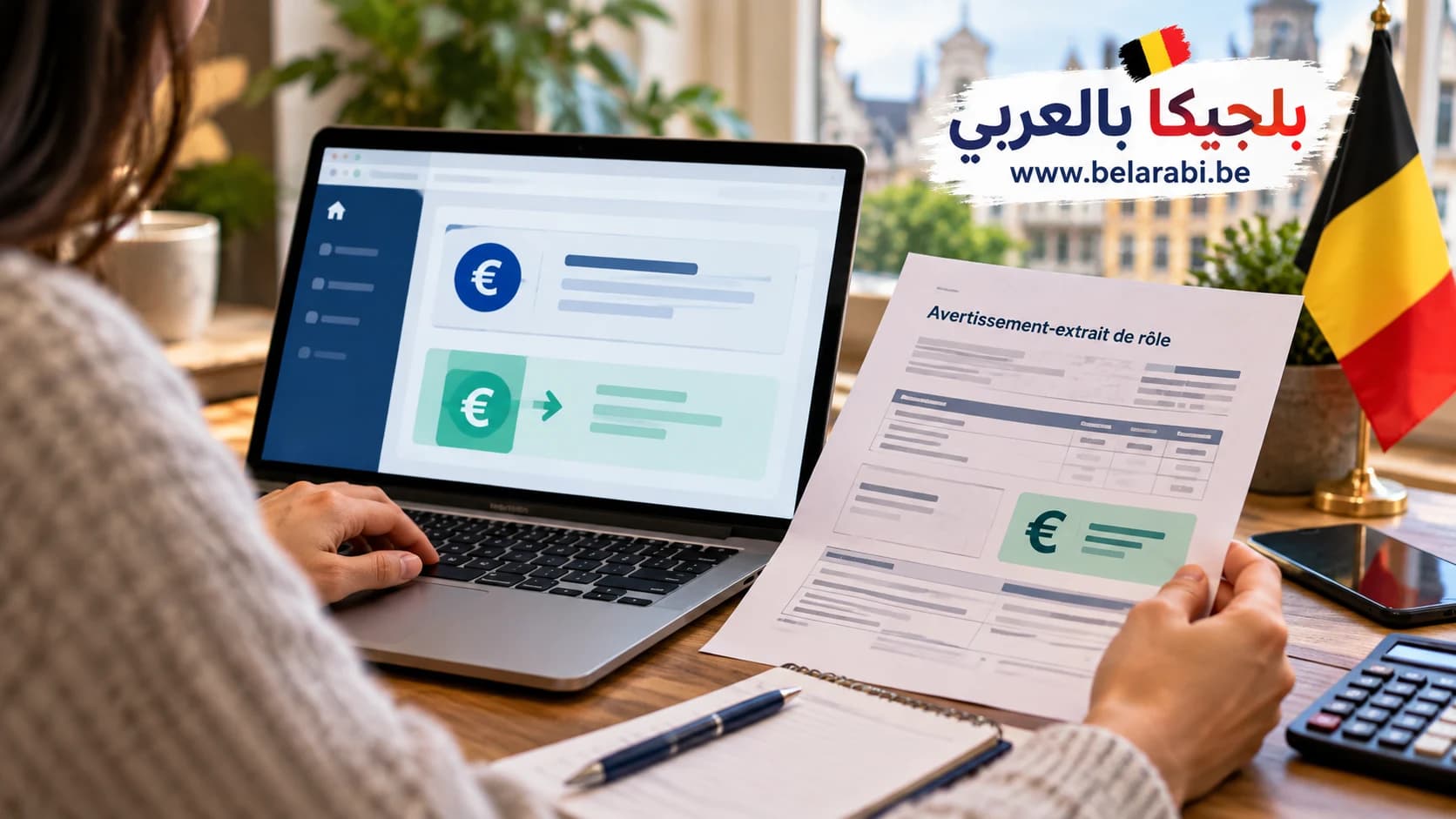 استرجاع الضرائب في بلجيكا ومعرفة موعد تحويل المبلغ عبر MyMinfin وAvertissement-extrait de rôle