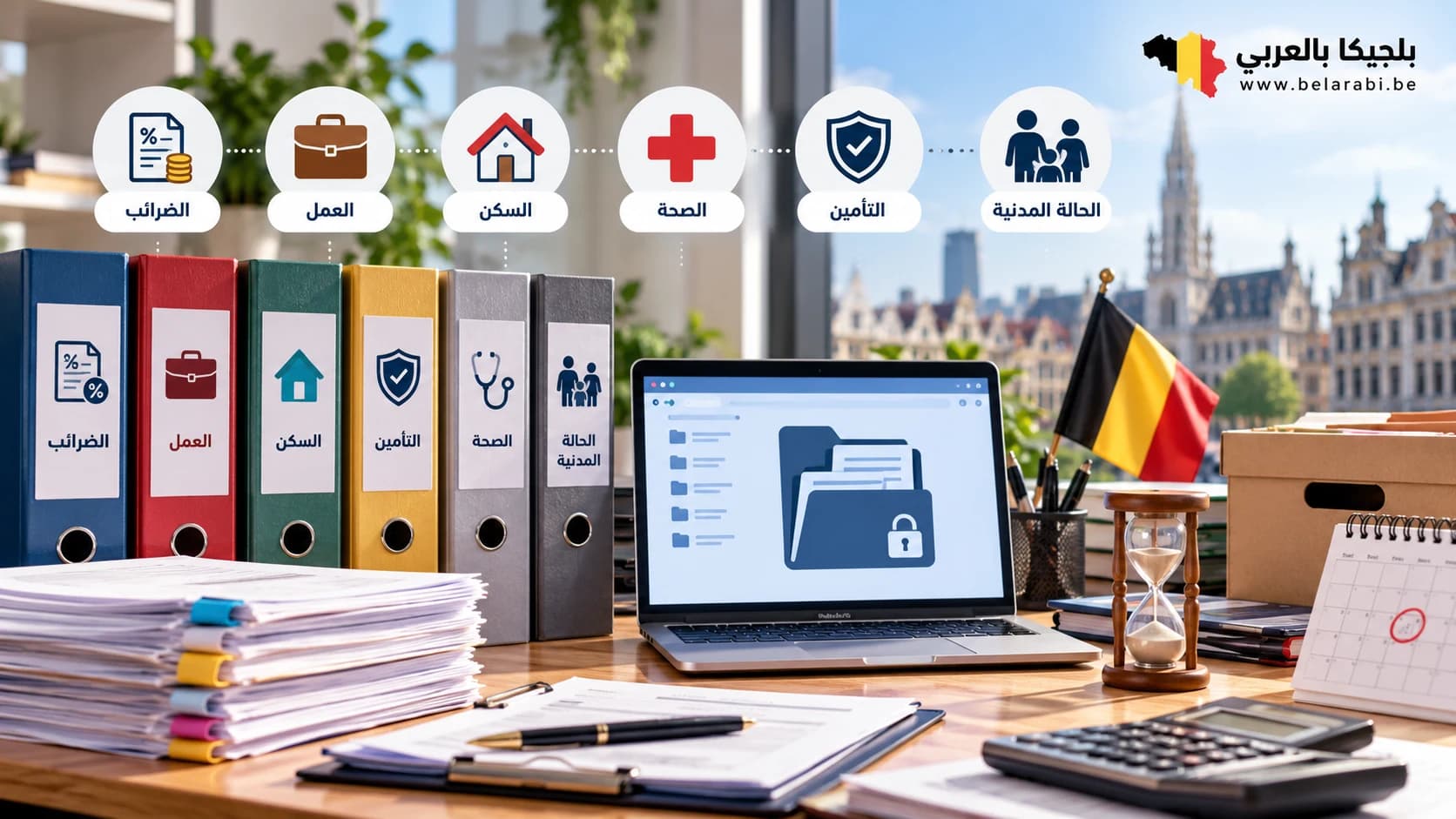 وثائق إدارية وضريبية وعقود يجب الاحتفاظ بها وتنظيمها في بلجيكا
